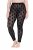 Ulla Popken 842886 Leggings de media con estampado Negro - Medias & calcetines - 