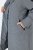 Ulla Popken 842951 Abrigo técnico HYPRAR impermeable con capucha Gris oscuro jaspeado - Abrigos - Abrigos de talla grande