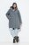 Ulla Popken 842951 Abrigo técnico HYPRAR impermeable con capucha Gris oscuro jaspeado - Abrigos - Abrigos de talla grande