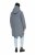 Ulla Popken 842951 Abrigo técnico HYPRAR impermeable con capucha Gris oscuro jaspeado - Abrigos - Abrigos de talla grande