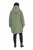 Ulla Popken 842951 Abrigo técnico HYPRAR impermeable con capucha Verde grisáceo - Abrigos - Abrigos de talla grande
