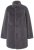 Ulla Popken 843003 Abrigo de pelo sintético con cuello alto Gris - Abrigos - Abrigos de talla grande