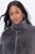 Ulla Popken 843003 Abrigo de pelo sintético con cuello alto Gris - Abrigos - Abrigos de talla grande