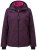 Ulla Popken 843105 Chaqueta técnica HYPRAR impermeable con estampado de ondas Ciruela - Chaquetas - Chaquetas para mujer en tallas grandes