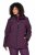 Ulla Popken 843105 Chaqueta técnica HYPRAR impermeable con estampado de ondas Ciruela - Chaquetas - Chaquetas para mujer en tallas grandes