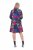 Ulla Popken 843180 Vestido de jersey de flores Petróleo - Vestidos - Vestidos para todas las tallas