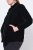Ulla Popken 843244 Chaqueta de terciopelo Negro - Chaquetas - Chaquetas para mujer en tallas grandes