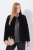Ulla Popken 843244 Chaqueta de terciopelo Negro - Chaquetas - Chaquetas para mujer en tallas grandes
