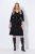 Ulla Popken 843326 Vestido de felpa con manga 3/4 Negro - Vestidos sudadera - 