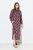 Ulla Popken 843358 Vestido de felpa estampado Ciruela - Vestidos sudadera - 
