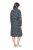 Ulla Popken 843506 Vestido de felpa estampado Negro - Vestidos sudadera - 