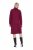 Ulla Popken 843627 Vestido de punto de manga larga con cuello alto Burdeos - Vestidos midi - Vestidos midi de talla grande