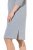 Ulla Popken 843999 Vestido con manga 3/4 Gris jaspeado - Vestidos - Vestidos para todas las tallas