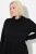 Ulla Popken 844233 Vestido de punto de manga larga Negro - Vestidos de punto - 