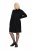 Ulla Popken 844233 Vestido de punto de manga larga Negro - Vestidos de punto - 