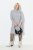 Ulla Popken 844233 Vestido de punto de manga larga con cuello alto Gris jaspeado - Vestidos de punto - 