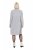 Ulla Popken 844233 Vestido de punto de manga larga con cuello alto Gris jaspeado - Vestidos de punto - 
