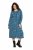 Ulla Popken 844722 Vestido de felpa estampado Petróleo - Vestidos sudadera - 