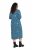 Ulla Popken 844722 Vestido de felpa estampado Petróleo - Vestidos sudadera - 