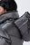 Ulla Popken 844764 Abrigo acolchado HYPRAR con brillo metalizado Antracita - Abrigos - Abrigos de talla grande