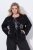 Ulla Popken 844839 Chaqueta corta con bordado de copos de nieve Azul marino - Chaquetas - Chaquetas para mujer en tallas grandes