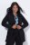 Ulla Popken 844842 Blazer de punto Negro - Blazers - Blazers en tallas grandes para mujer