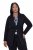 Ulla Popken 844842 Blazer de punto Negro - Blazers - Blazers en tallas grandes para mujer