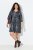 Ulla Popken 844945 Vestido de jersey estampado Negro - Vestidos de punto jersey - 