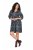 Ulla Popken 844945 Vestido de jersey estampado Negro - Vestidos de punto jersey - 