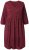 Ulla Popken 844945 Vestido de jersey evasé con cuello de pico Ciruela - Vestidos de punto jersey - 