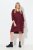 Ulla Popken 844945 Vestido de jersey evasé con cuello de pico Ciruela - Vestidos de punto jersey - 