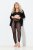 Ulla Popken 844970 Leggings de media con estampado Negro - Medias & calcetines - 
