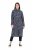 Ulla Popken 844993 Vestido de felpa estampado Azul marino - Vestidos sudadera - 