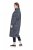 Ulla Popken 844993 Vestido de felpa estampado Azul marino - Vestidos sudadera - 