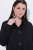 Ulla Popken 845026 Sobrecamisa con textura de cebra Negro - Chaquetas - Chaquetas para mujer en tallas grandes