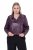 Ulla Popken 845121 Chaqueta biker de piel sintética Ciruela - Chaquetas - Chaquetas para mujer en tallas grandes