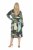 Ulla Popken 845122 Vestido midi estampado con bolsillos Turquesa - Vestidos midi - Vestidos midi de talla grande