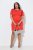 Ulla Popken 845150 Vestido ceñido de manga corta Rojo - Vestidos - Vestidos para todas las tallas