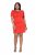 Ulla Popken 845150 Vestido ceñido de manga corta Rojo - Vestidos - Vestidos para todas las tallas