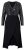 Ulla Popken 845151 Vestido de rayas con cuello de pico Negro - Vestidos de noche - Vestidos de fiesta de gran talla