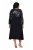 Ulla Popken 845151 Vestido de rayas con cuello de pico Negro - Vestidos de noche - Vestidos de fiesta de gran talla