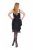 Ulla Popken 845152 Vestido sin mangas Negro - Vestidos de noche - Vestidos de fiesta de gran talla