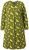 Ulla Popken 845190 Vestido de jersey de flores Turquesa - Vestidos de punto jersey - 