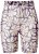 Ulla Popken 845285 Pantalón corto antirrozaduras de flores Negro - Culotes antirozaduras - 