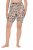 Ulla Popken 845285 Pantalón corto antirrozaduras de flores Negro - Culotes antirozaduras - 