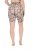 Ulla Popken 845285 Pantalón corto antirrozaduras de flores Negro - Culotes antirozaduras - 