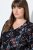 Ulla Popken 845287 Vestido midi estampado Negro - Vestidos midi - Vestidos midi de talla grande