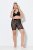 Ulla Popken 845290 Pantalón corto antirrozaduras de flores con encaje Negro - Culotes antirozaduras - 