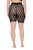 Ulla Popken 845290 Pantalón corto antirrozaduras de flores con encaje Negro - Culotes antirozaduras - 