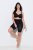 Ulla Popken 845319 Pantalón corto antirrozaduras con encaje Negro - Culotes antirozaduras - 